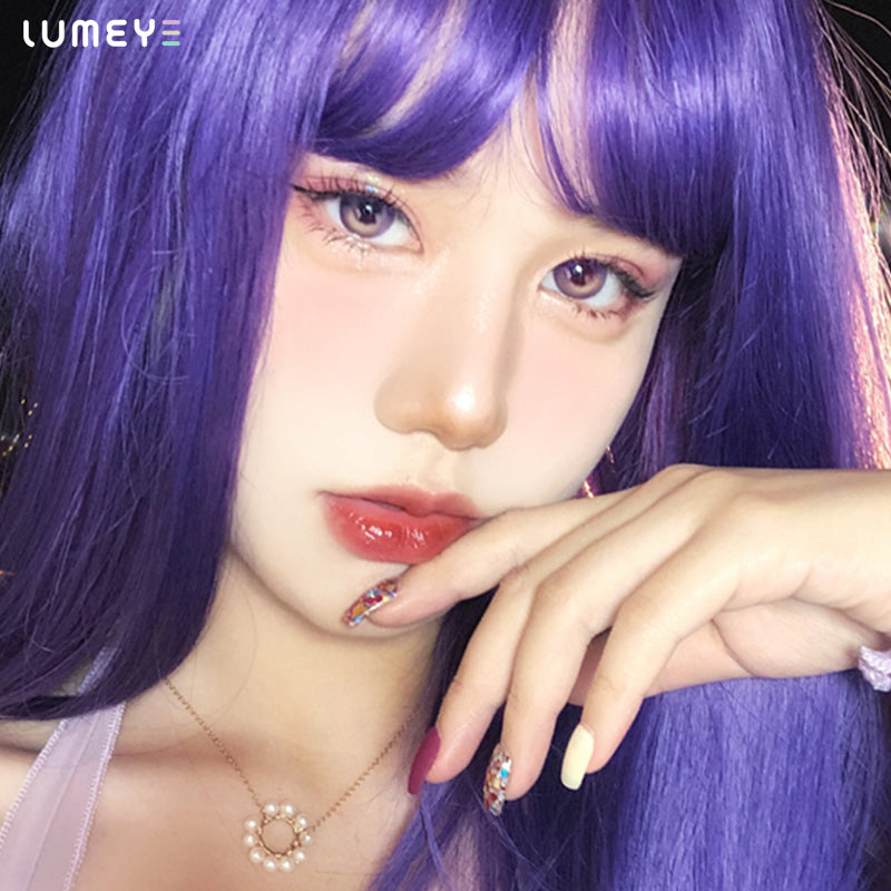 Best COLORED CONTACTS - LUMEYE Tarot Purple Colored Contact Lenses - LUMEYE
