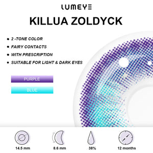 Best COLORED CONTACTS - Hunter x Hunter - LUMEYE Killua Zoldyck Colored Contact Lenses - LUMEYE