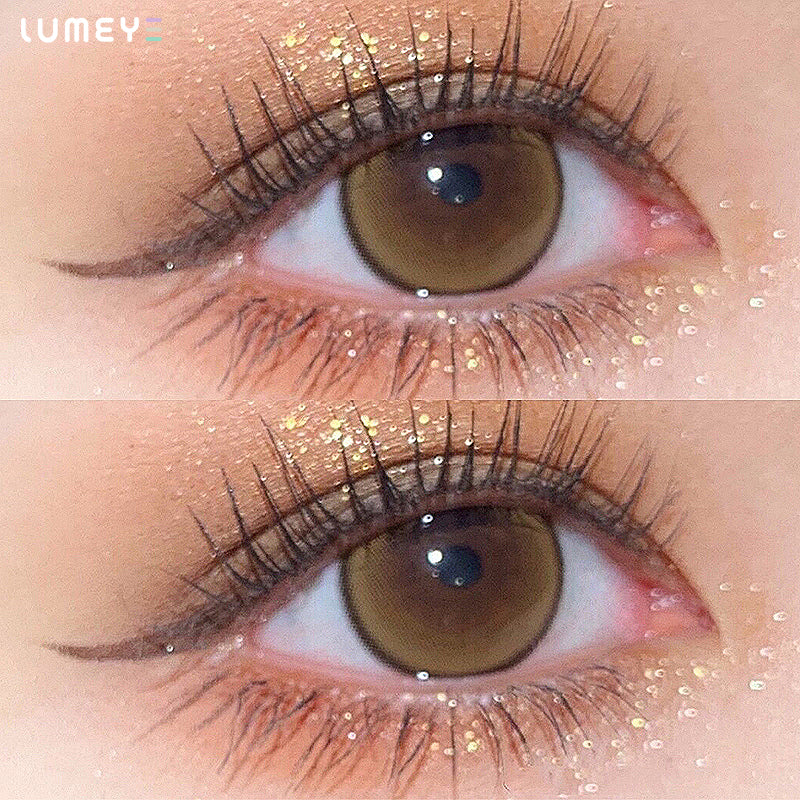 Best COLORED CONTACTS - LUMEYE Deer Brown Colored Contact Lenses - LUMEYE