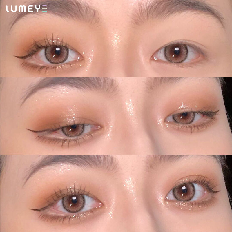 Best COLORED CONTACTS - LUMEYE Saturn Brown Colored Contact Lenses - LUMEYE