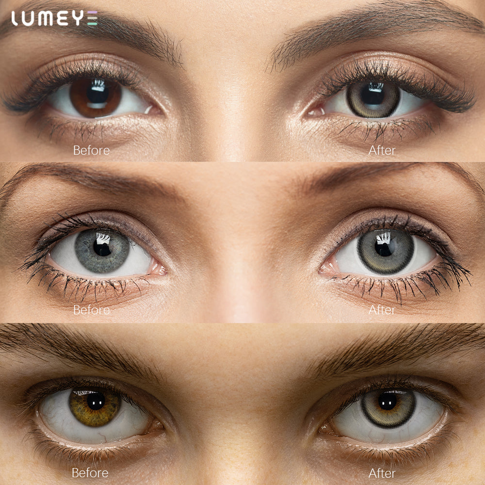Best COLORED CONTACTS - LUMEYE Cozy Black Colored Contact Lenses - LUMEYE