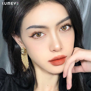 Best COLORED CONTACTS - LUMEYE Tarot Brown Colored Contact Lenses - LUMEYE