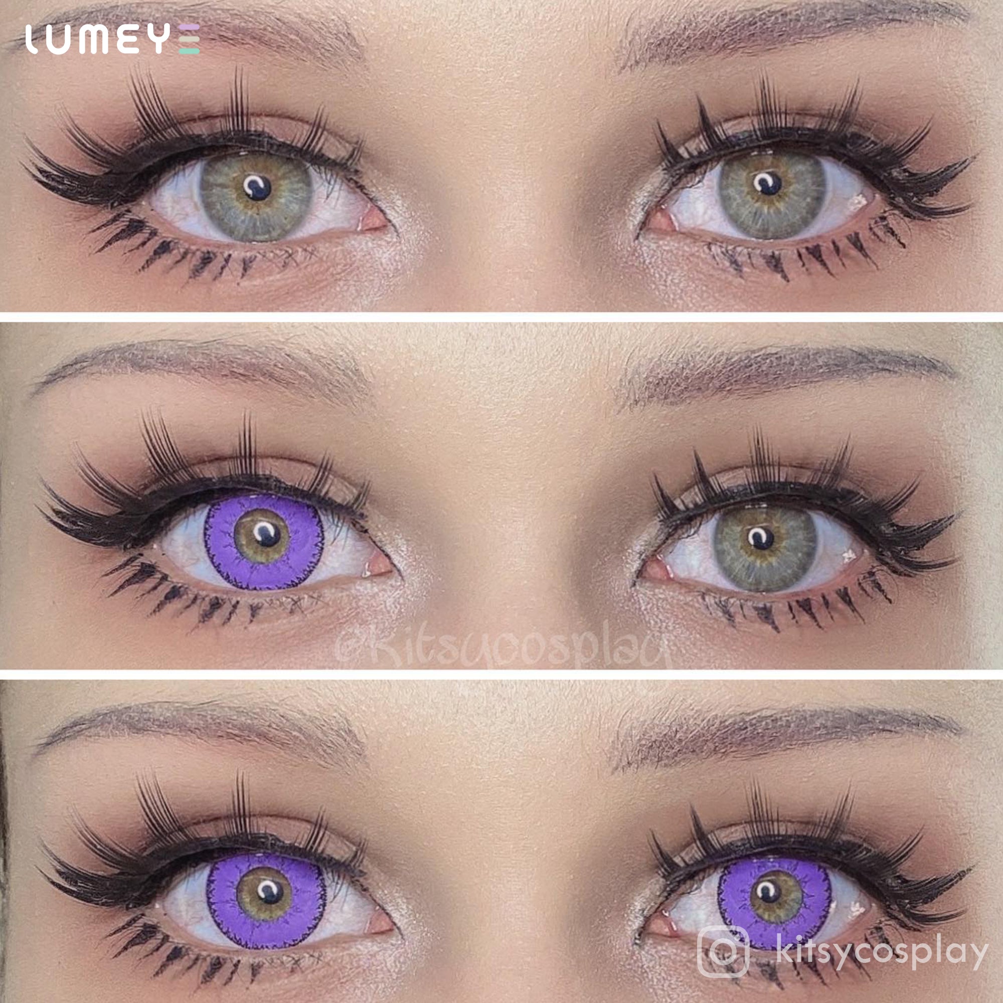 Best COLORED CONTACTS - LUMEYE Demon Purple Colored Contact Lenses - LUMEYE