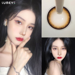 Best COLORED CONTACTS - LUMEYE Holy Brown Colored Contact Lenses - LUMEYE