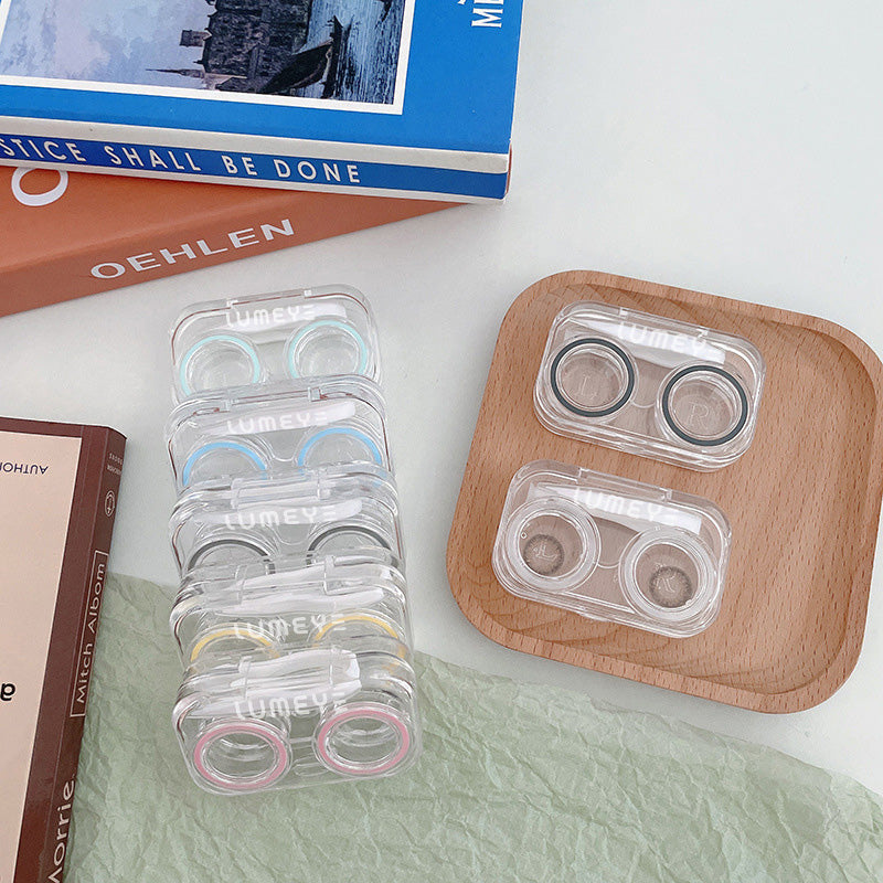 Best COLORED CONTACTS - LUMEYE Colorful Clear Custom Lens Case - LUMEYE