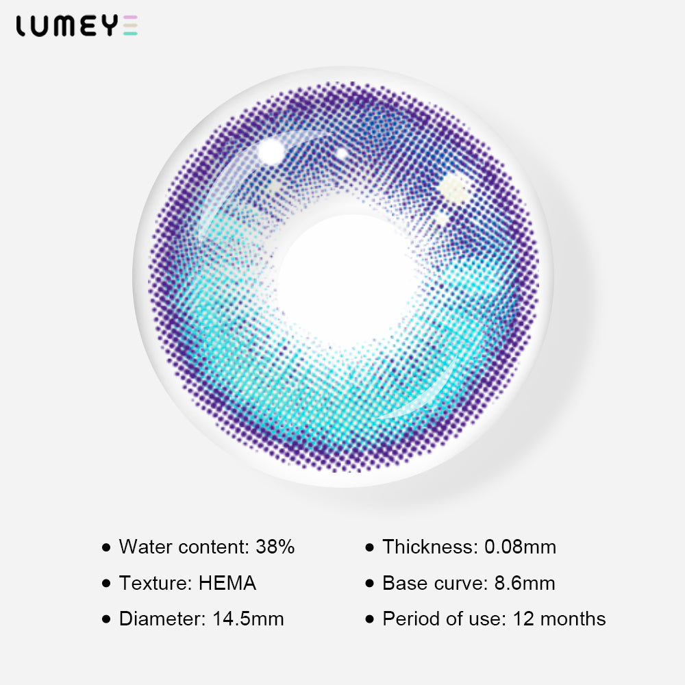 Best COLORED CONTACTS - LUMEYE Anime Blue Colored Contact Lenses - LUMEYE