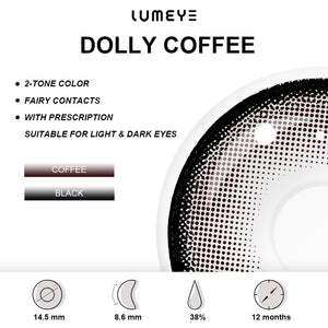 Best COLORED CONTACTS - LUMEYE Dolly Brown Colored Contact Lenses - LUMEYE