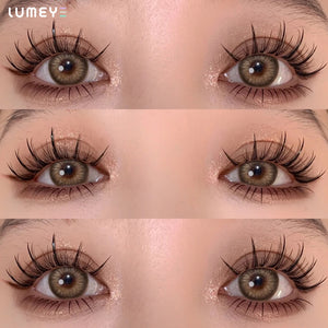 Best COLORED CONTACTS - LUMEYE Forest Brown Colored Contact Lenses - LUMEYE