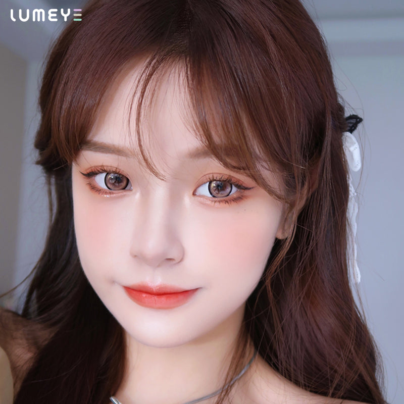 Best COLORED CONTACTS - LUMEYE Strawberry Pink Colored Contact Lenses - LUMEYE