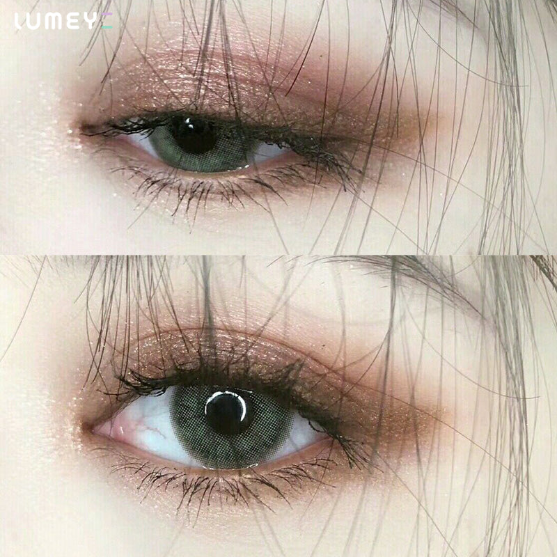 Best COLORED CONTACTS - LUMEYE Meteor Gray Colored Contact Lenses - LUMEYE