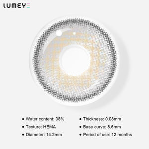 Best COLORED CONTACTS - LUMEYE Cappuccino Gray Colored Contact Lenses - LUMEYE
