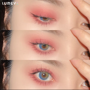 Best COLORED CONTACTS - LUMEYE Soda Blue Colored Contact Lenses - LUMEYE