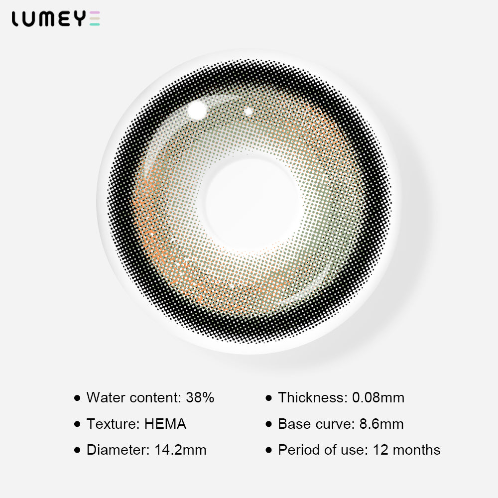 Best COLORED CONTACTS - LUMEYE Secret Garden Gray Colored Contact Lenses - LUMEYE