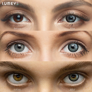 Best COLORED CONTACTS - LUMEYE Pop Blue Colored Contact Lenses - LUMEYE