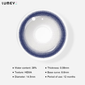 Best COLORED CONTACTS - LUMEYE Lea Blue Colored Contact Lenses - LUMEYE