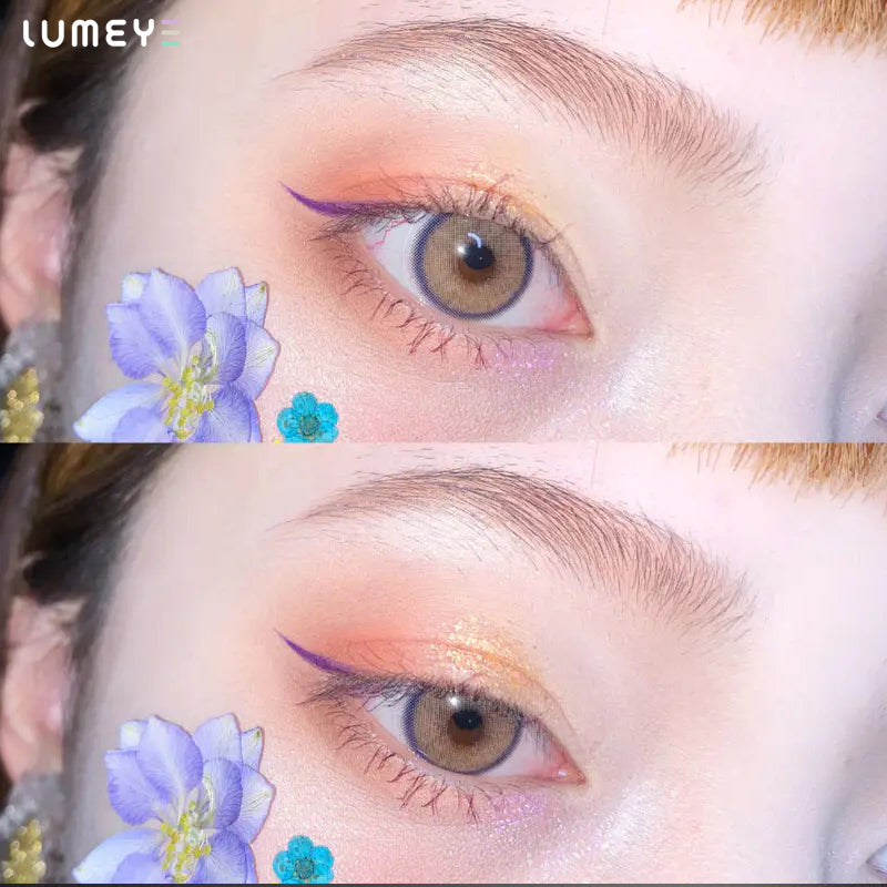 Best COLORED CONTACTS - LUMEYE Neala Brown Colored Contact Lenses - LUMEYE
