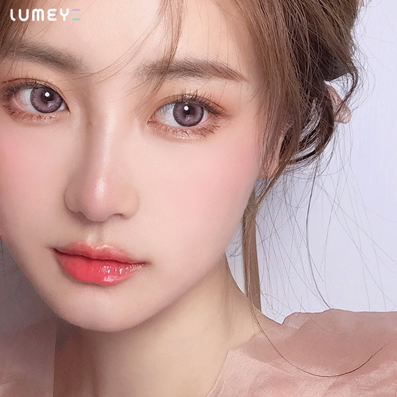Best COLORED CONTACTS - LUMEYE Summer Pink Colored Contact Lenses - LUMEYE
