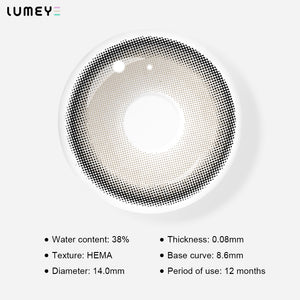 Best COLORED CONTACTS - LUMEYE Glassy Brown Colored Contact Lenses - LUMEYE