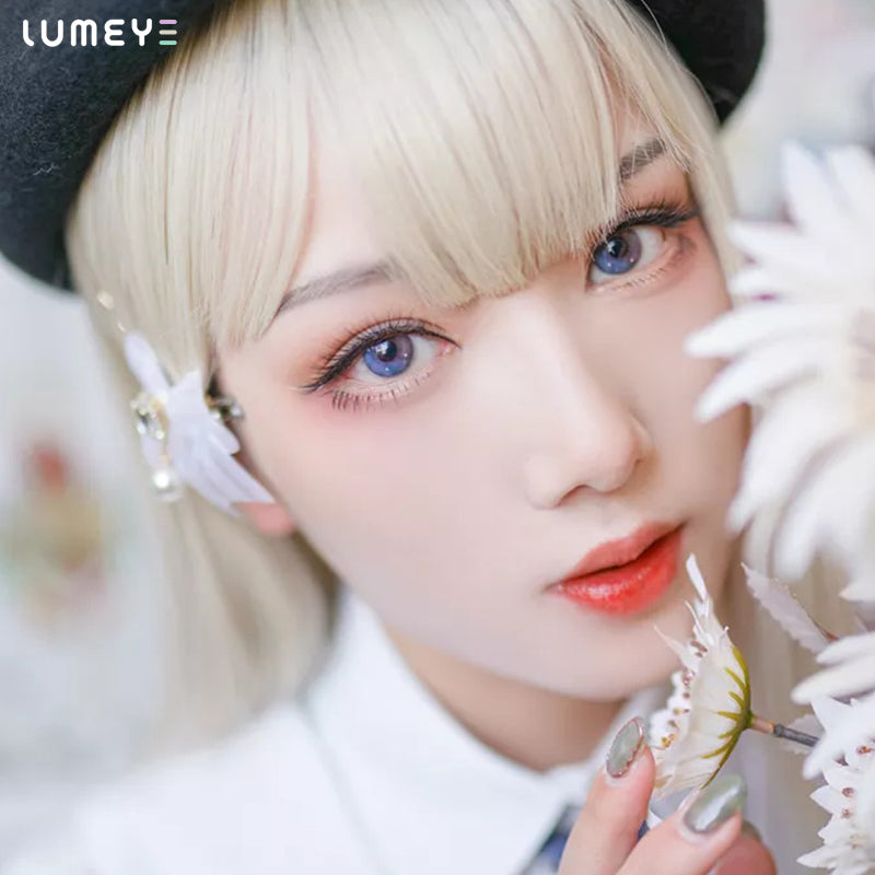 Best COLORED CONTACTS - LUMEYE Fairy Night Blue Colored Contact Lenses - LUMEYE