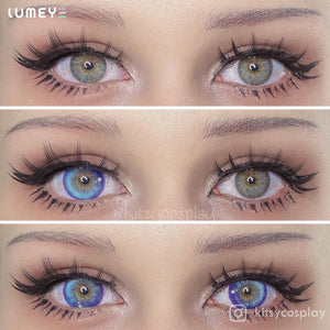 Best COLORED CONTACTS - LUMEYE Anime Blue Colored Contact Lenses - LUMEYE