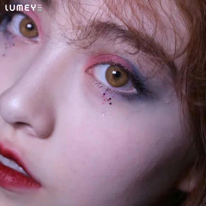 Best COLORED CONTACTS - LUMEYE Elegant Russian Brown Colored Contact Lenses - LUMEYE