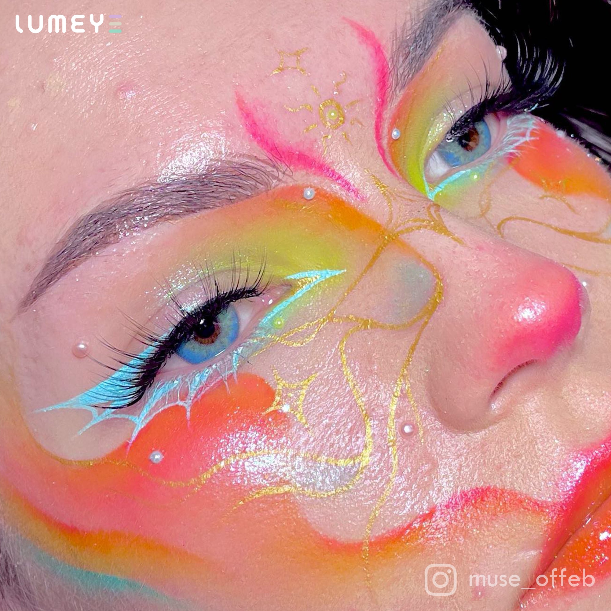 Best COLORED CONTACTS - LUMEYE Elegant Russian Blue Colored Contact Lenses - LUMEYE