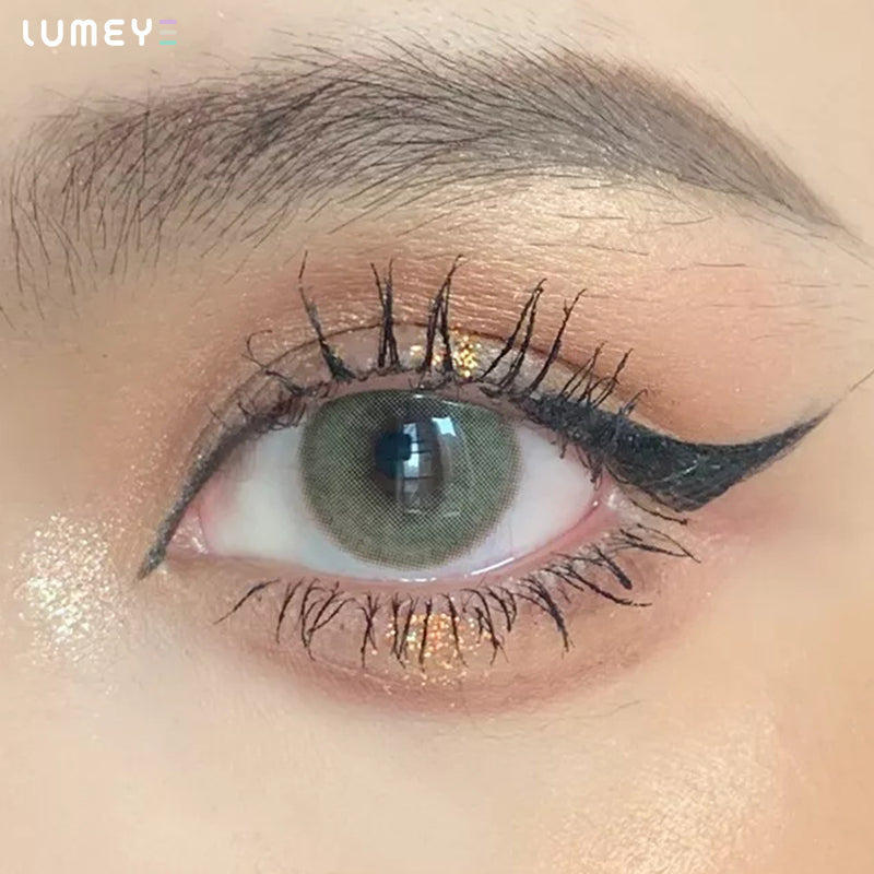 Best COLORED CONTACTS - LUMEYE Dawn Green Colored Contact Lenses - LUMEYE
