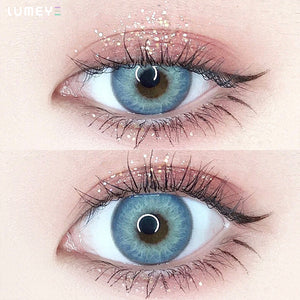 Best COLORED CONTACTS - LUMEYE Himalaya Blue Colored Contact Lenses - LUMEYE
