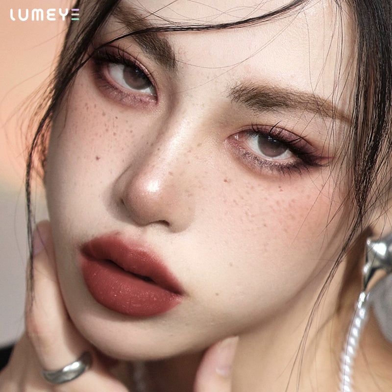 Best COLORED CONTACTS - LUMEYE Rouge Rose Gray Colored Contact Lenses - LUMEYE
