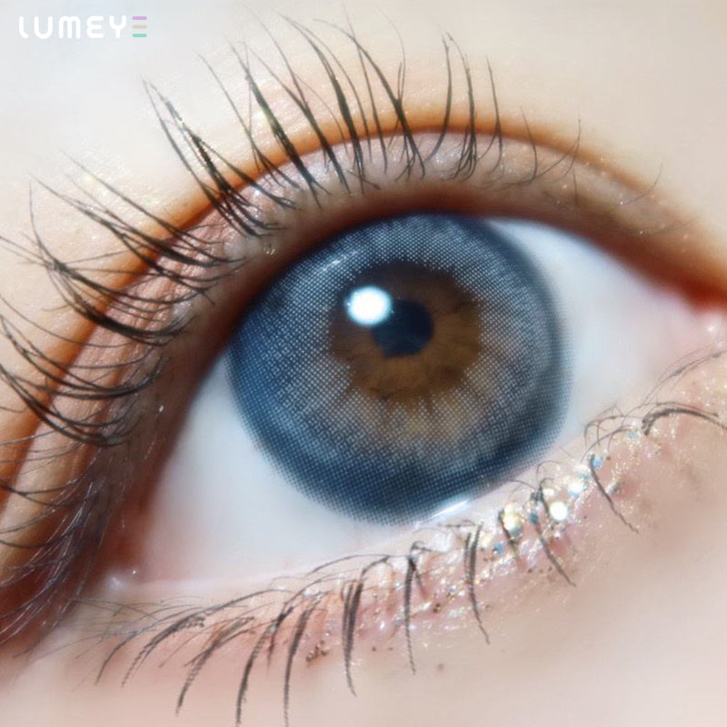 Best COLORED CONTACTS - LUMEYE Whale Blue Colored Contact Lenses - LUMEYE
