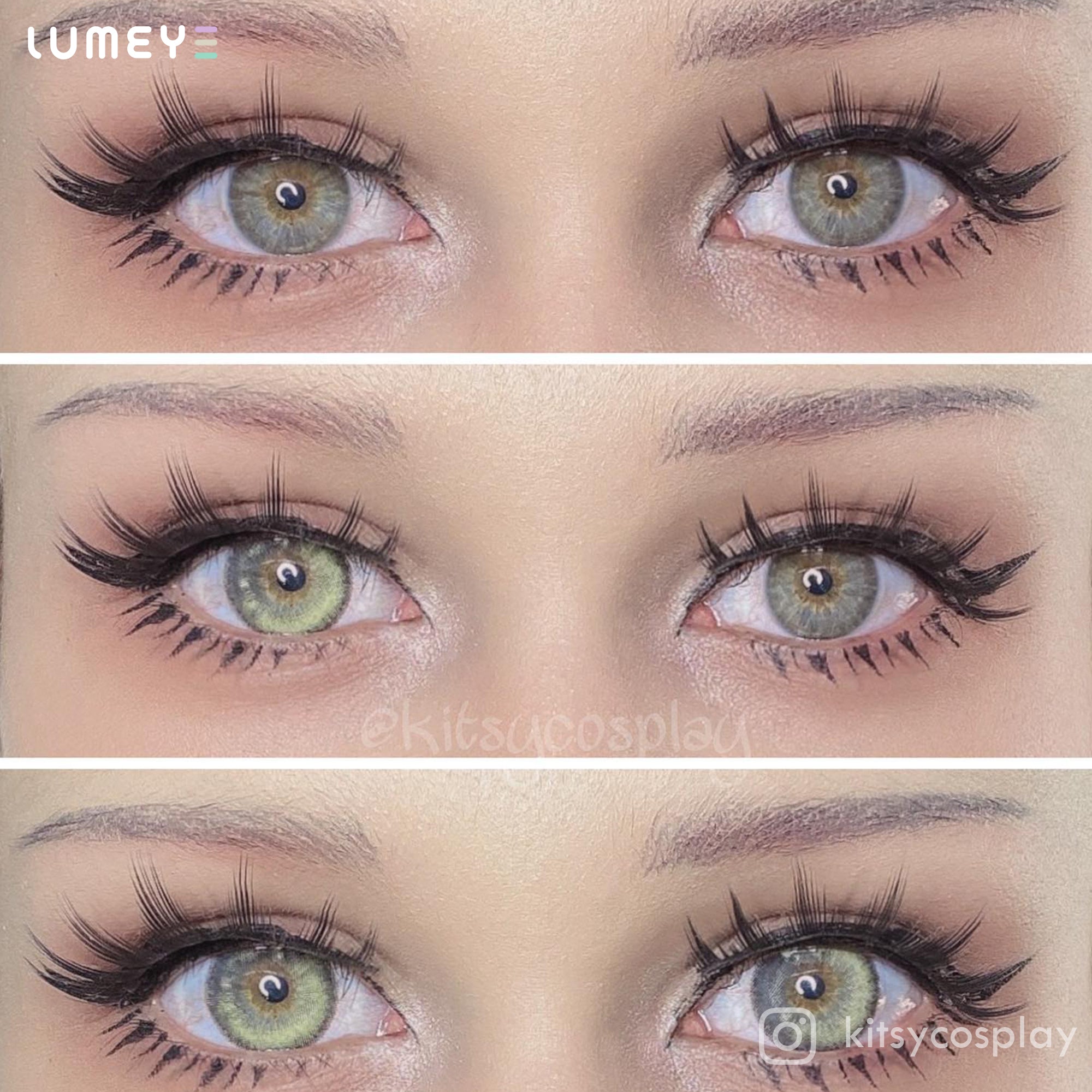 Best COLORED CONTACTS - LUMEYE Anime Brown Colored Contact Lenses - LUMEYE