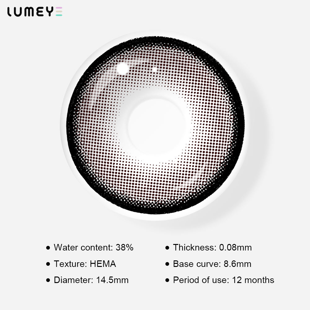 Best COLORED CONTACTS - LUMEYE Dolly Brown Colored Contact Lenses - LUMEYE