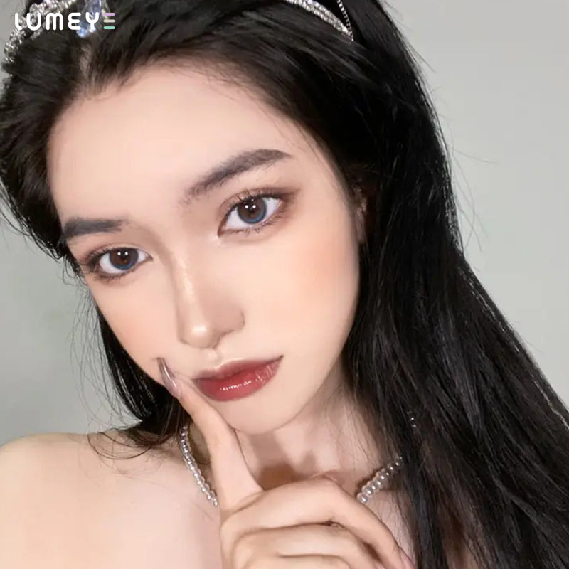 Best COLORED CONTACTS - LUMEYE Light Moon Gray Colored Contact Lenses - LUMEYE