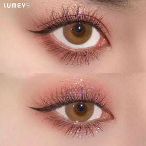 Best COLORED CONTACTS - LUMEYE Tarot Brown Colored Contact Lenses - LUMEYE