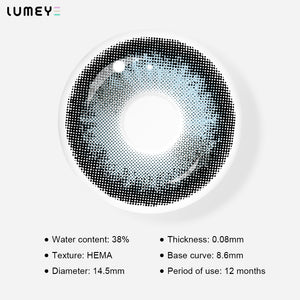 Best COLORED CONTACTS - LUMEYE Pop Blue Colored Contact Lenses - LUMEYE