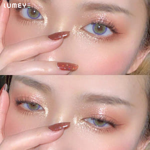 Best COLORED CONTACTS - LUMEYE Flowery Purple Colored Contact Lenses - LUMEYE