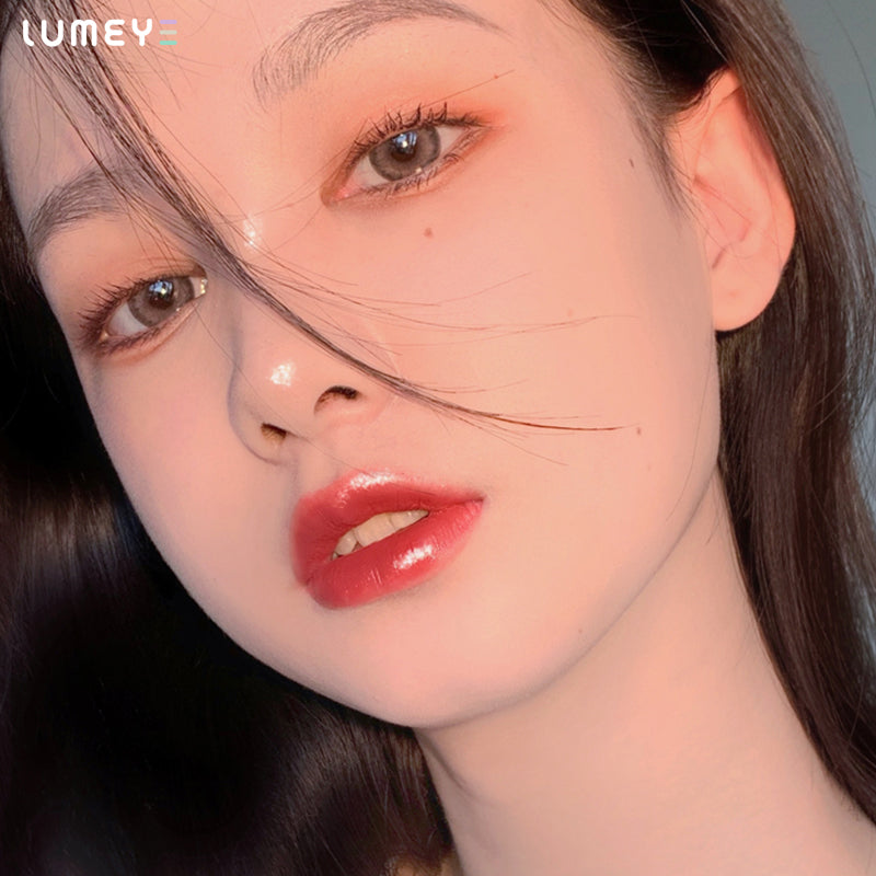 Best COLORED CONTACTS - LUMEYE Summer Hazel Brown Colored Contact Lenses - LUMEYE