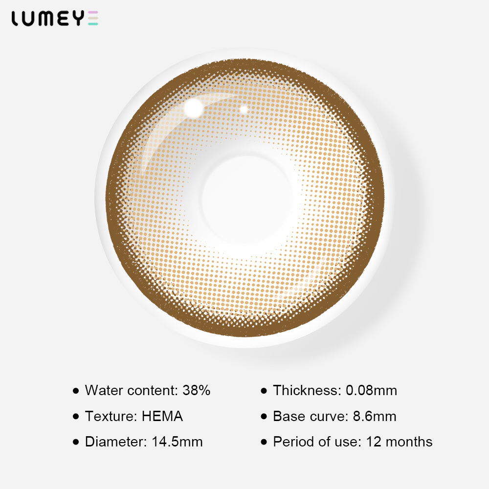 Best COLORED CONTACTS - LUMEYE Dolly Orange Colored Contact Lenses - LUMEYE