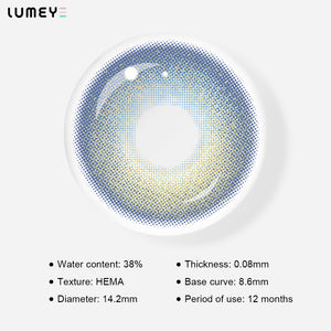 Best COLORED CONTACTS - LUMEYE Daylight Blue Colored Contact Lenses - LUMEYE
