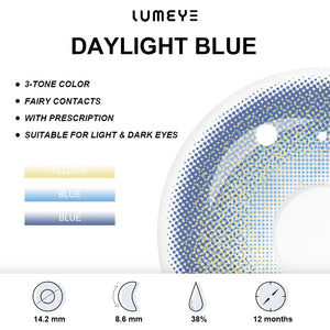 Best COLORED CONTACTS - LUMEYE Daylight Blue Colored Contact Lenses - LUMEYE