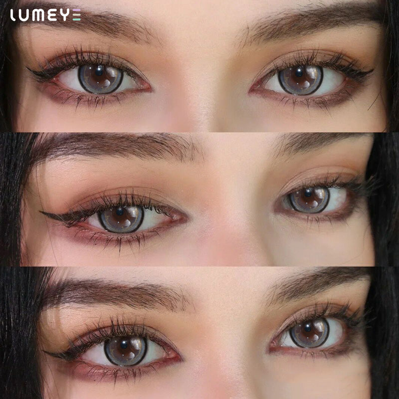 Best COLORED CONTACTS - LUMEYE Yogurt Gray Colored Contact Lenses - LUMEYE