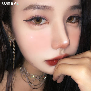 Best COLORED CONTACTS - LUMEYE Tarot Brown Colored Contact Lenses - LUMEYE