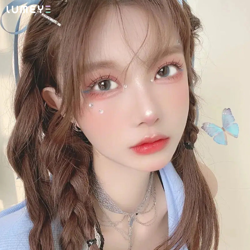 Best COLORED CONTACTS - LUMEYE Light Moon Gray Colored Contact Lenses - LUMEYE