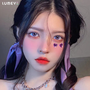 Best COLORED CONTACTS - LUMEYE Frozen Moon Purple Colored Contact Lenses - LUMEYE