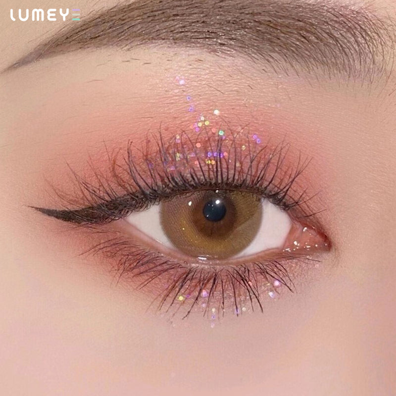 Best COLORED CONTACTS - LUMEYE Tarot Brown Colored Contact Lenses - LUMEYE