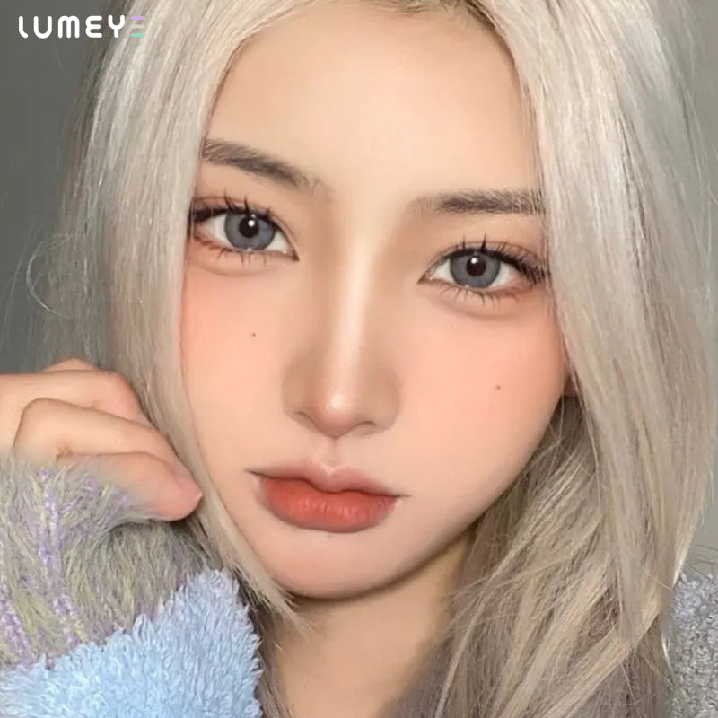 Best COLORED CONTACTS - LUMEYE Cappuccino Gray Colored Contact Lenses - LUMEYE