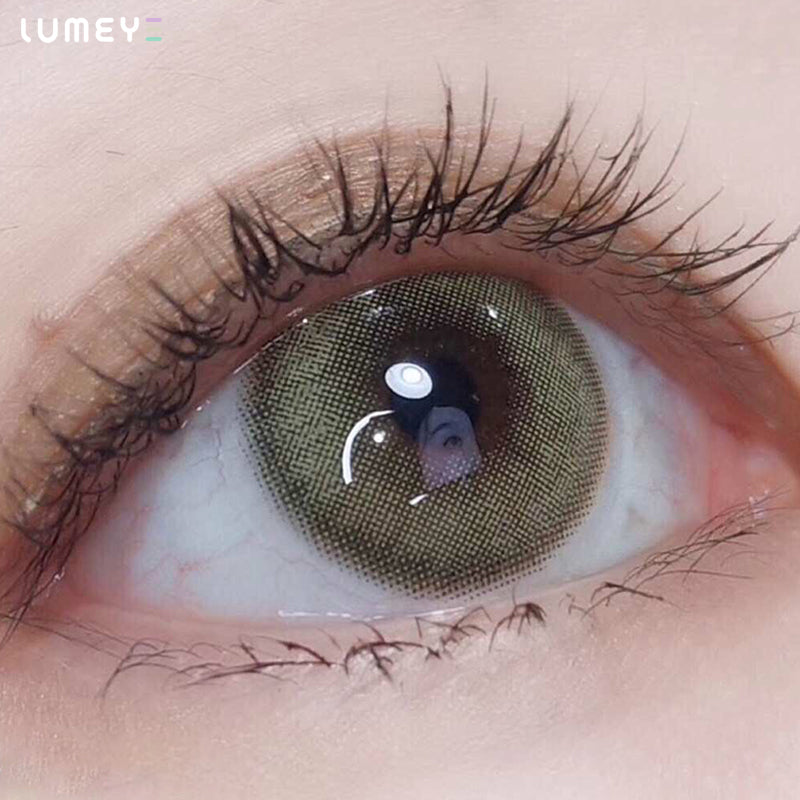 Best COLORED CONTACTS - LUMEYE Dawn Green Colored Contact Lenses - LUMEYE