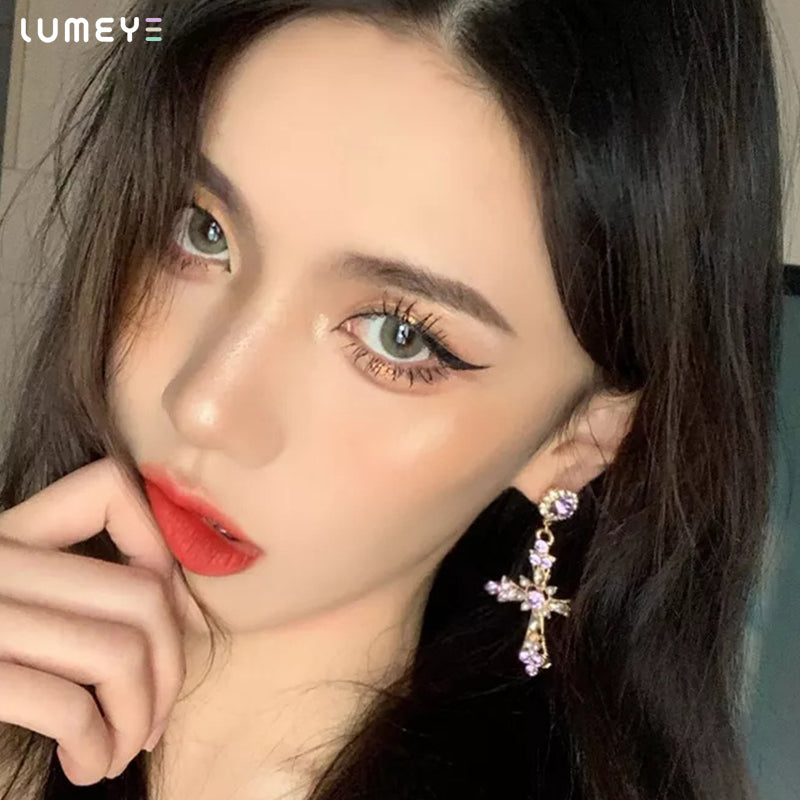 Best COLORED CONTACTS - LUMEYE Dawn Green Colored Contact Lenses - LUMEYE