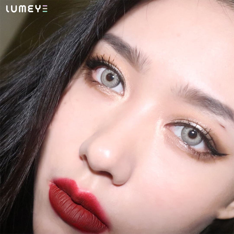 Best COLORED CONTACTS - LUMEYE Himalaya Gray Colored Contact Lenses - LUMEYE