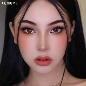 Best COLORED CONTACTS - LUMEYE Annabelle Red Colored Contact Lenses - LUMEYE